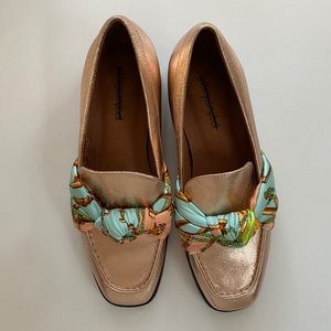 Jeffery Campbell Rose Gold Loafers